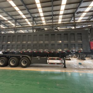 Rear‑tipping dump semi‑trailer
